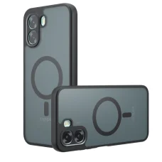 Oppo A6x 4G / A6x 5G Matt Fekete Techsuit PureFrost MagSafe tok