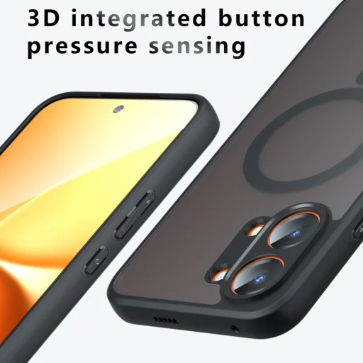 Oppo A6x 4G / A6x 5G Matt Fekete Techsuit PureFrost MagSafe tok - 3