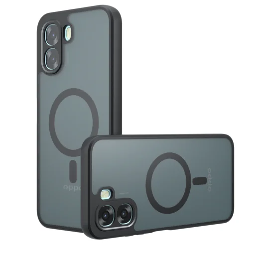 Oppo A6x 4G / A6x 5G Matt Fekete Techsuit PureFrost MagSafe tok - 1