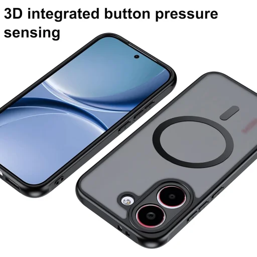Xiaomi Poco X8 Pro Matt Fekete Techsuit - PureFrost MagSafe tok - 3
