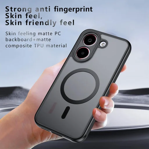 Xiaomi Poco X8 Pro Matt Fekete Techsuit - PureFrost MagSafe tok - 5