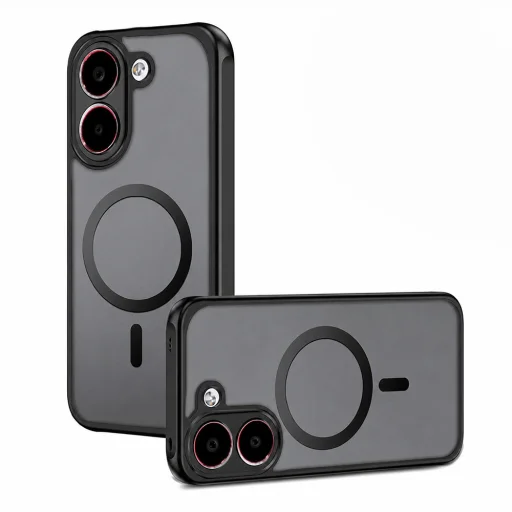 Xiaomi Poco X8 Pro Matt Fekete Techsuit - PureFrost MagSafe tok - 1