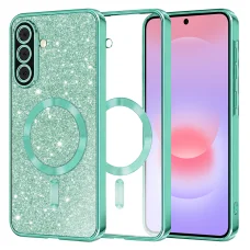 Samsung Galaxy A37 5G Svetlozelené Techsuit Luxusné Trblietavé MagSafe Puzdro