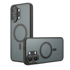 Xiaomi Poco X8 Pro Max Matt Fekete Techsuit - PureFrost MagSafe tok