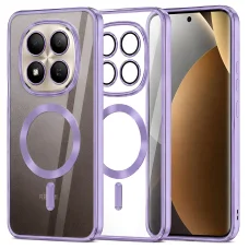 Xiaomi Redmi Note 15 Pro+ 5G / Poco M8 Pro 5G Világos lila Techsuit - Luxury Crystal MagSafe tok