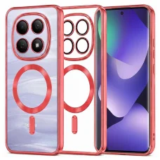 Xiaomi Redmi Note 15 5G / Note 15 4G / Poco M8 5G Červené Techsuit - Luxury Crystal MagSafe puzdro