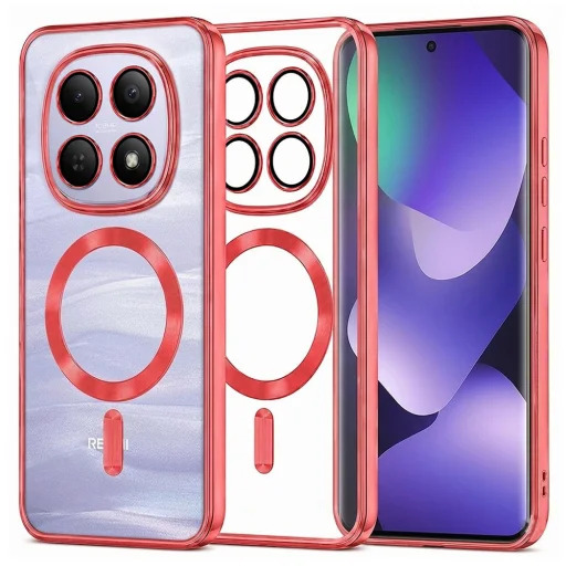 Xiaomi Redmi Note 15 5G / Note 15 4G / Poco M8 5G Červené Techsuit - Luxury Crystal MagSafe puzdro - 1