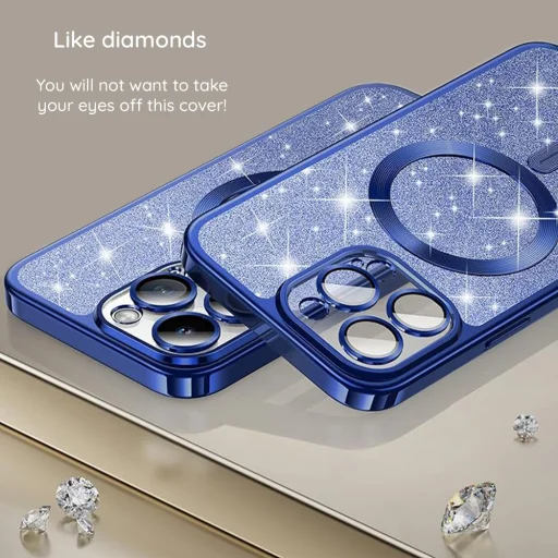 Samsung Galaxy A57 5G zlaté Techsuit - Luxury Glitter MagSafe puzdro - 9
