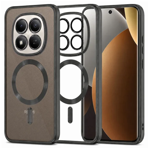 Xiaomi Redmi Note 15 Pro+ 5G / Poco M8 Pro 5G Fekete Techsuit Luxus Kristály MagSafe tok - 1