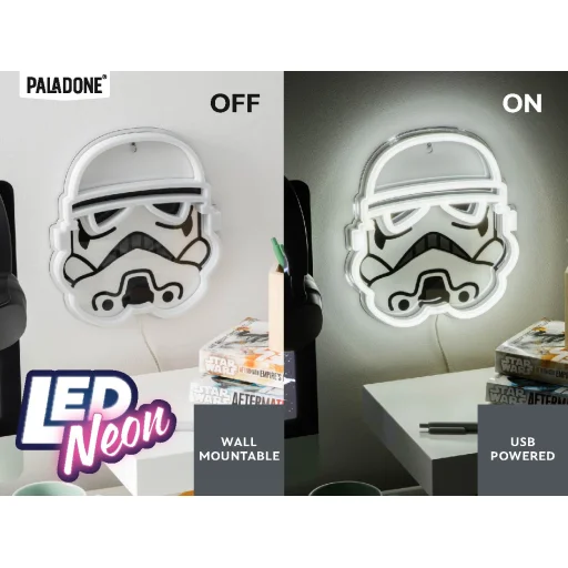 Paladone Star Wars Stormtrooper nástenná LED neónová lampa - 7
