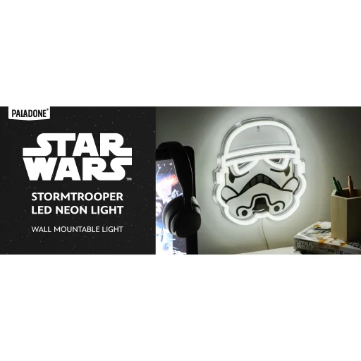 Paladone Star Wars Stormtrooper falra szerelhető LED neon lámpa - 8