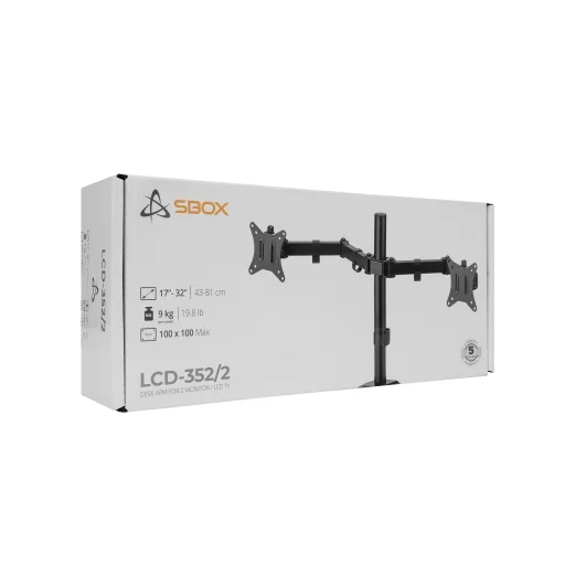 Sbox LCD-352/2-2 stojan na monitor - 10