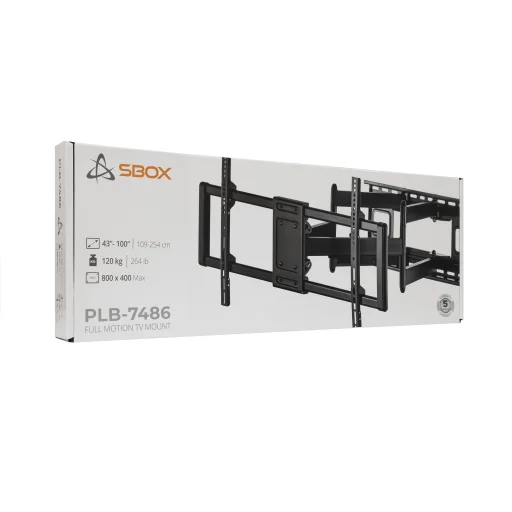 Sbox PLB-7486 (43-100/120kg/800x400) fali TV tartó - 7