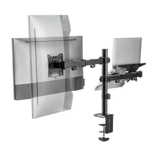 Sbox LCD-LM01-2 monitor- és notebooktartó asztali állvány - 4