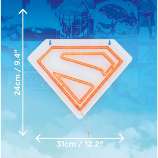 Paladone Marvel Superman falra szerelhető LED neon lámpa - 5
