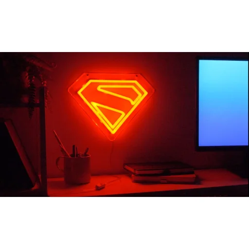 Paladone Marvel Superman falra szerelhető LED neon lámpa - 7