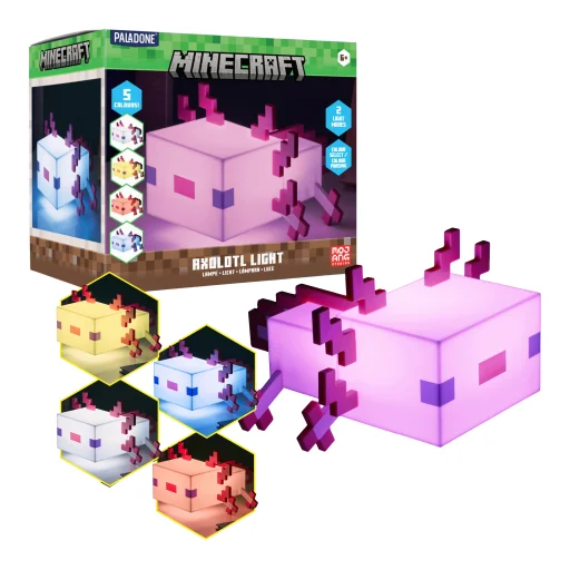 Paladone Minecraft Axolotl lámpa - 10
