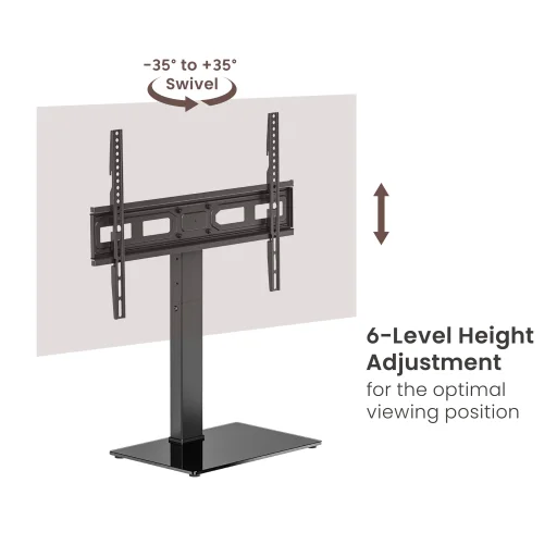 Sbox FS-306 LED TV padlóállvány (37-75"/40 kg/600x400) - 6