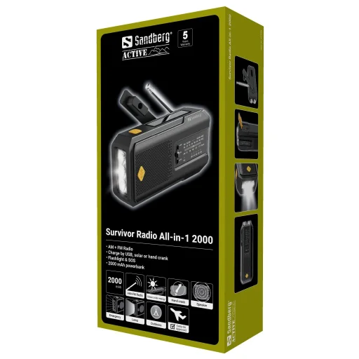 Sandberg 421-04 Survivor Radio All-in-1 2000mAh - 6