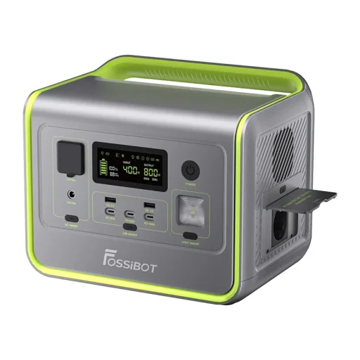 FOSSIBOT F800 800 W-os hordozható töltőállomás zöld - 4