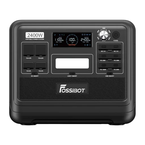 FOSSIBOT F2400 prenosná nabíjacia stanica - 3
