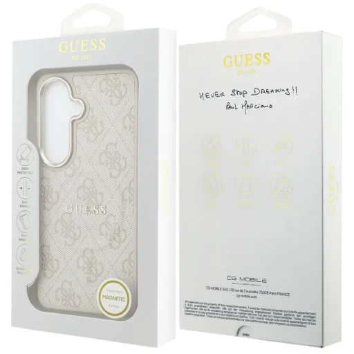 Guess - 4G Dombornyomott Ring MagSafe - Samsung Galaxy S26 - Pink tok - 7