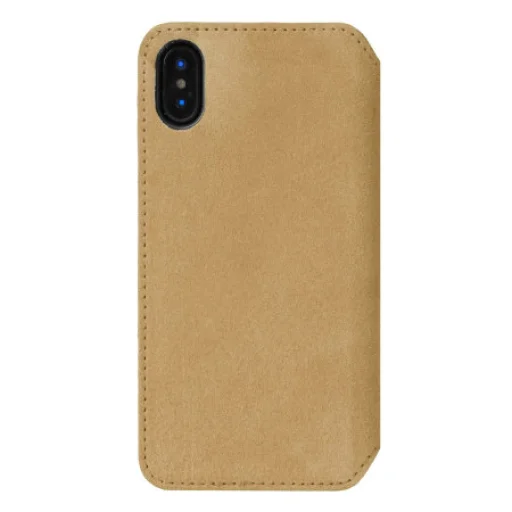 Krusell Broby 4 Card SlimWallet Apple iPhone X/XS koňakové flipové puzdro - 3