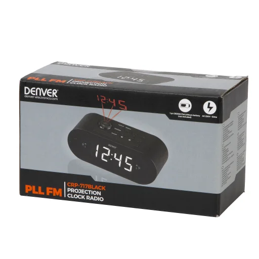 Denver CRP-717 Black projekčný rádiobudík - 5