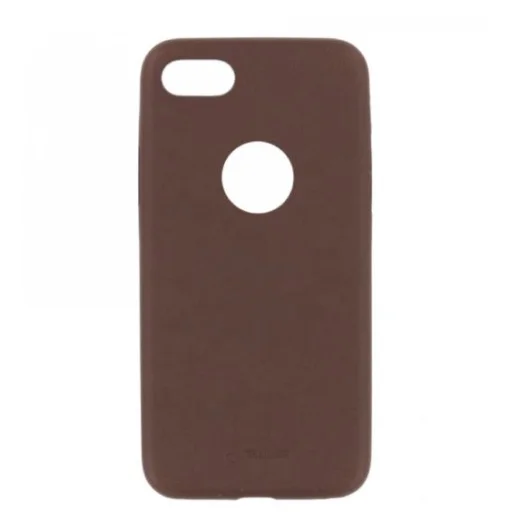 Tellur Cover Slim puzdro zo syntetickej kože pre iPhone 8, hnedé - 1
