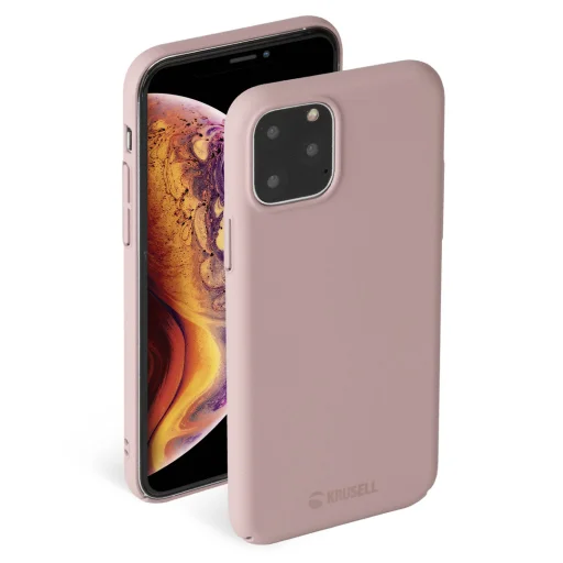 Krusell Sandby Cover Apple iPhone 11 Pro Max ružové puzdro - 1