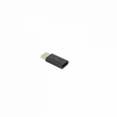 Sbox Micro USB 2.0 samica - USB Type-C samec adaptér čierny
