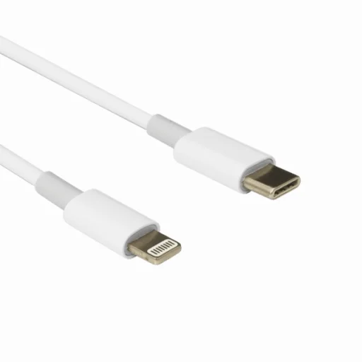 Sbox Lightning (iPhone 8 pin) – USB Type-C kábel 1 m biely - 2