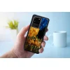 iKins Samsung Galaxy S20 Ultra tok, kávézó terasz mintás, fekete thumbnail