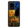 iKins Samsung Galaxy S20 Ultra tok, kávézó terasz mintás, fekete thumbnail