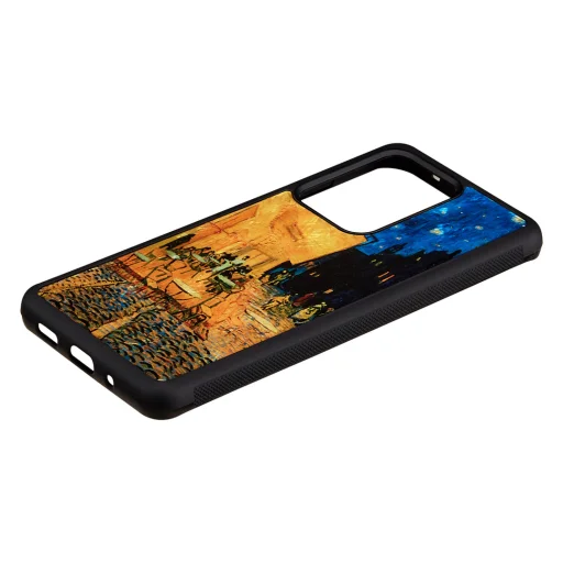 iKins Samsung Galaxy S20 Ultra tok, kávézó terasz mintás, fekete - 2
