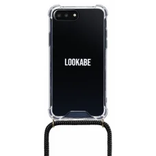 Lookabe Necklace iPhone 7/8+ zlato-čierne puzdro na krk