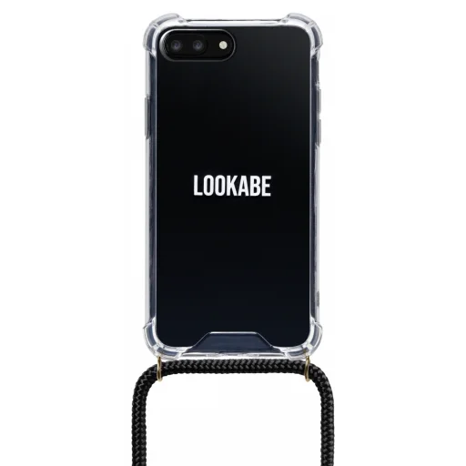 Lookabe Necklace iPhone 7/8+ zlato-čierne puzdro na krk - 1