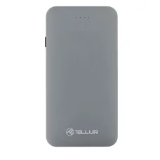 Tellur Power Bank QC 3.0 gyorstöltés, 5000 mAh, 3 az 1-ben, szürke külső akkumulátor