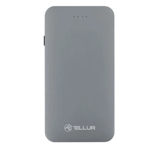 Tellur Power Bank QC 3.0 gyorstöltés, 5000 mAh, 3 az 1-ben, szürke külső akkumulátor - 1