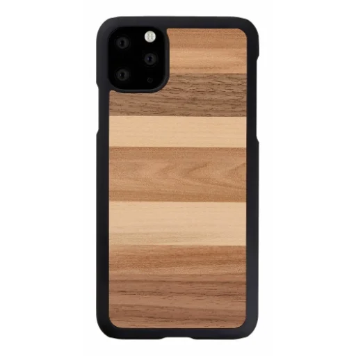 MAN&WOOD puzdro na iPhone 11 Pro Max sabbia black - 1