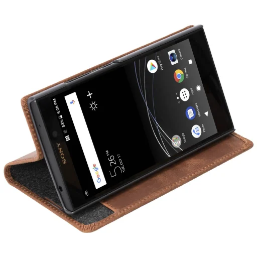 Krusell Sunne 2 Card Foliowallet Sony Xperia L2 vintage cognac flipové puzdro - 6