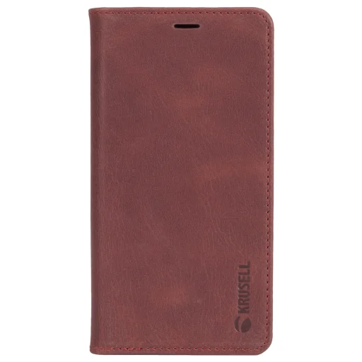 Krusell Sunne flipové puzdro na 4 karty pre Apple iPhone XS Max, vintage červená - 1