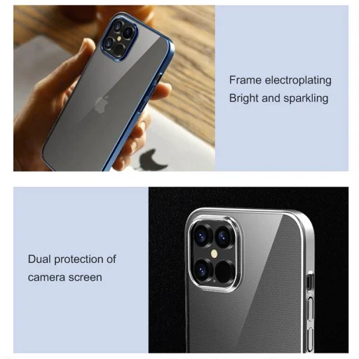 Devia Glimmer Series strieborné puzdro pre iPhone 12 Pro Max - 2