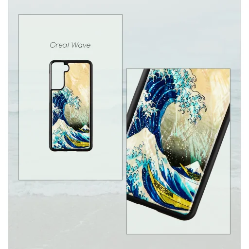 iKins Great Wave Off puzdro pre Samsung Galaxy S21+ - 2