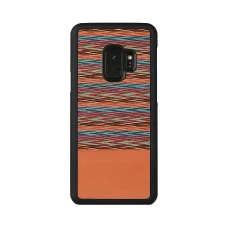 MAN&WOOD Samsung Galaxy S9 hnedé kockované čierne puzdro