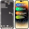 LCD displej modul MP Apple iPhone 14 Pro Max, Prémiový Soft OLED FHD 120Hz Diagnostická verzia, Druhovýroba, Čierny thumbnail