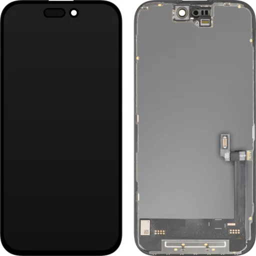 Apple iPhone 16 LCD Kijelző Modul, Soft OLED, FHD 120Hz, IC Mozgatható Verzió, Utángyártott, Fekete - 2