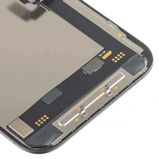 Apple iPhone 16 LCD Kijelző Modul, Soft OLED, FHD 120Hz, IC Mozgatható Verzió, Utángyártott, Fekete - 4