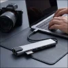 Tech-Protect HB09 8 az 1-ben Type-C / USB-C hub adapter Type-C + USB-A 3.0 + USB-C 3.0 + HDMI 4K 60Hz + SD/TF + PD 100W + RJ45 1000 Mb/s asztroszürke thumbnail