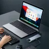 Tech-Protect HB09 8 az 1-ben Type-C / USB-C hub adapter Type-C + USB-A 3.0 + USB-C 3.0 + HDMI 4K 60Hz + SD/TF + PD 100W + RJ45 1000 Mb/s asztroszürke thumbnail